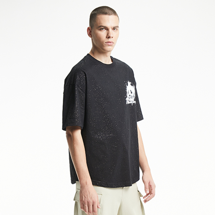 Retro simple crew neck casual short-sleeved T-shirts