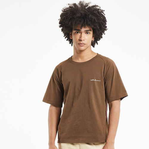 Pure cotton mesh stitching breathable T-shirts