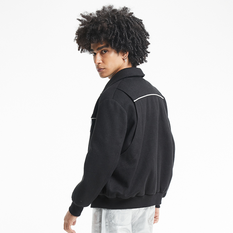 Hip hop High Street Ties Embroidered casual bomber jacket