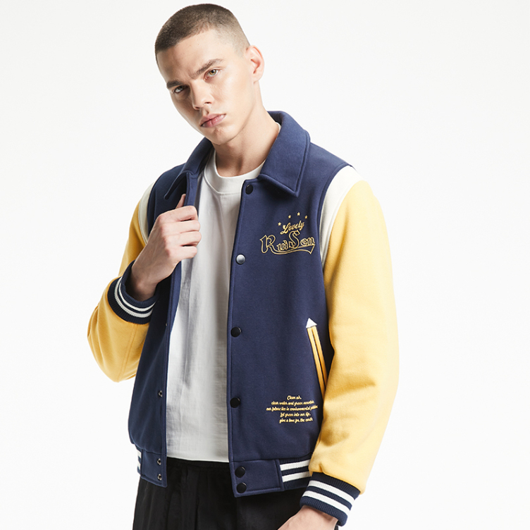 Color stitching 3D digital printed jacket