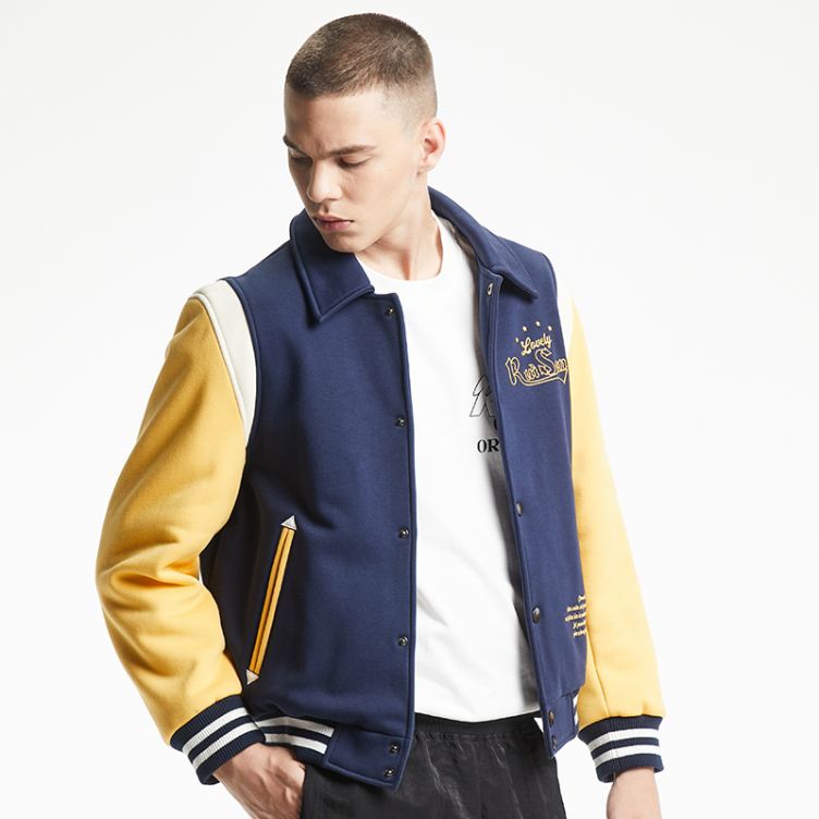 Color stitching 3D digital printed jacket