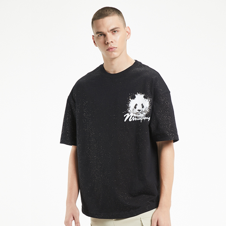 Retro simple crew neck casual short-sleeved T-shirts
