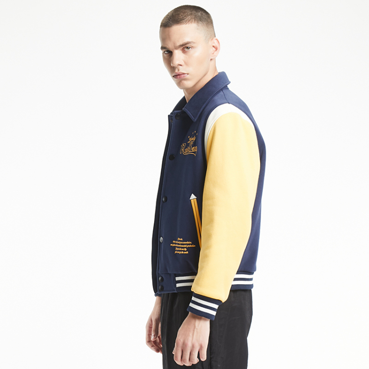 Color stitching 3D digital printed jacket