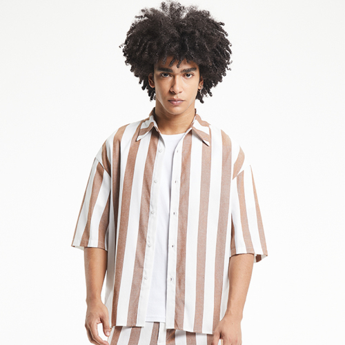Veritical triped casual shirts