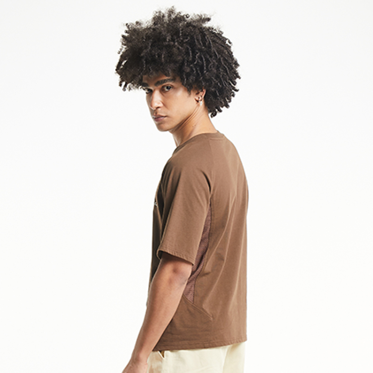 Pure cotton mesh stitching breathable T-shirts