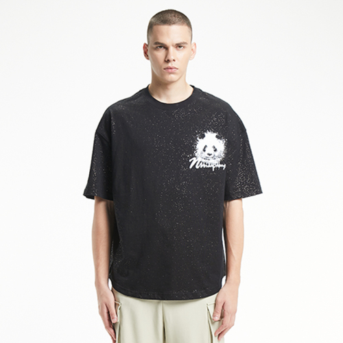 Retro simple crew neck casual short-sleeved T-shirts