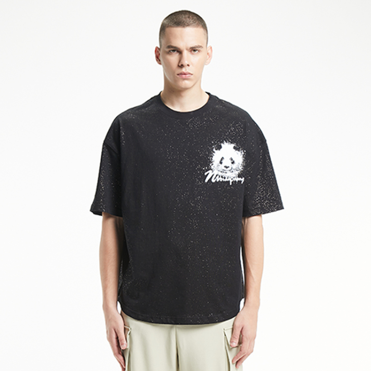 Retro simple crew neck casual short-sleeved T-shirts