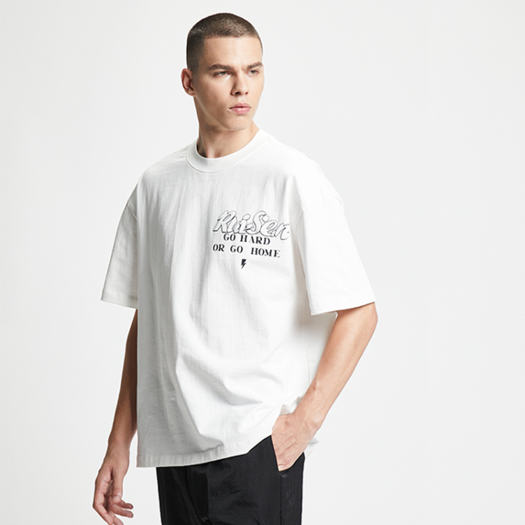 American pop letters printed T-shirts