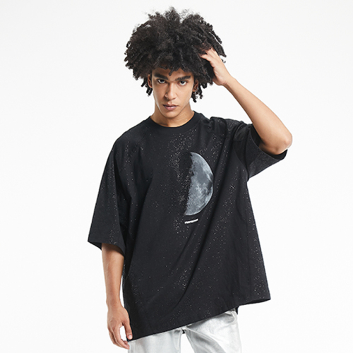 Sparkly starry short-sleeved T-shirts