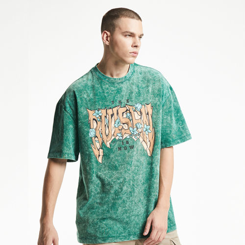Washed to make old vintage oversize T-shirts