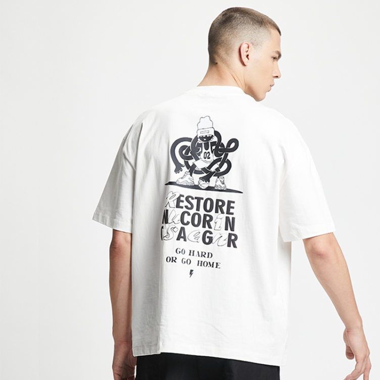American pop letters printed T-shirts