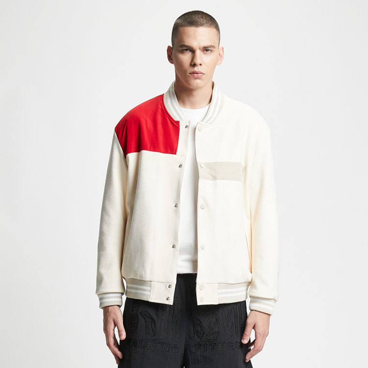 Fashion senior sense color matching casual jacket