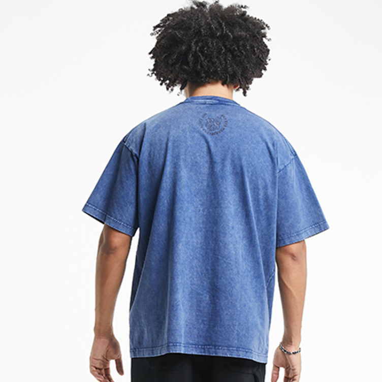 Letters figure print short-sleeved T-shirts
