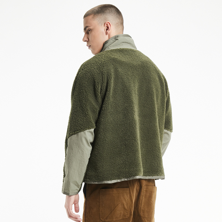 Lamb wool big pockets jacket