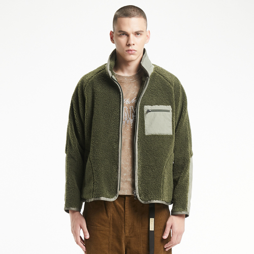 Lamb wool big pockets jacket