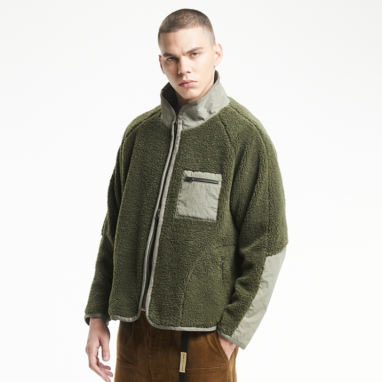 Lamb wool big pockets jacket