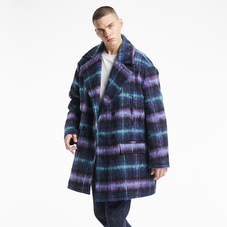 Loose lapel casual single breasted jacket
