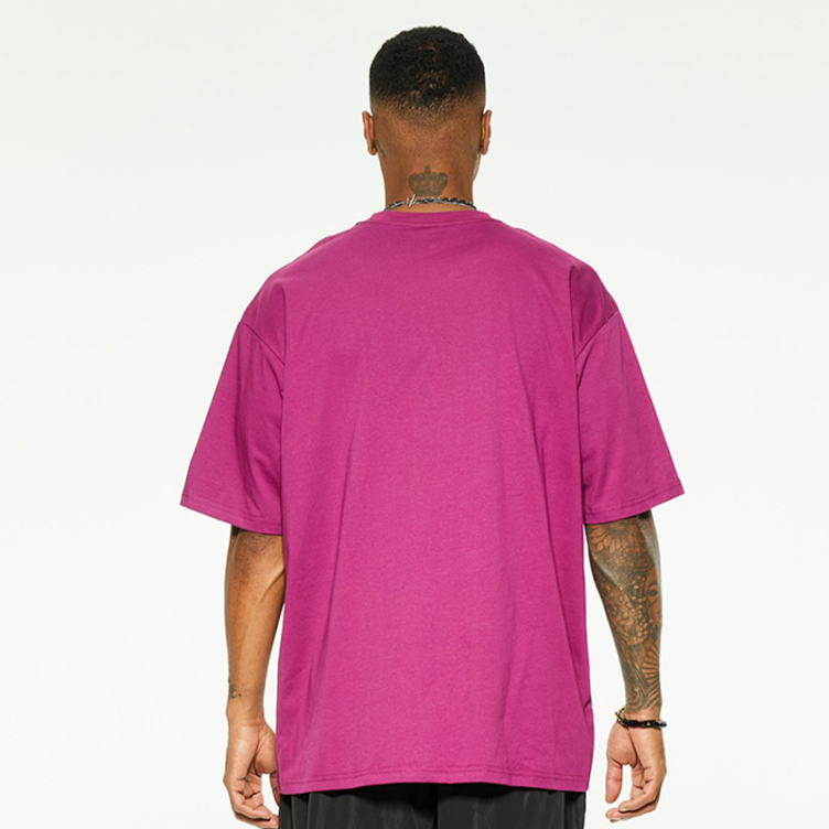 Rose red fashion loose casual short sleeve T-shirts