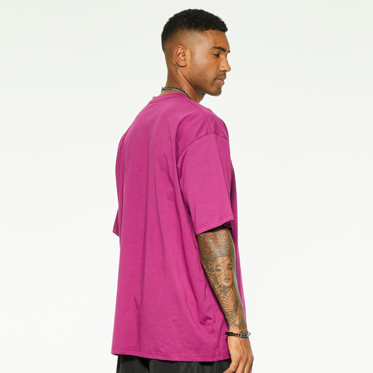 Rose red fashion loose casual short sleeve T-shirts
