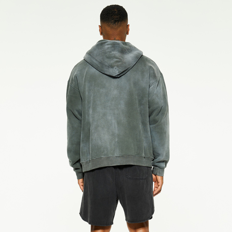 High street spray dye wash hoodies
