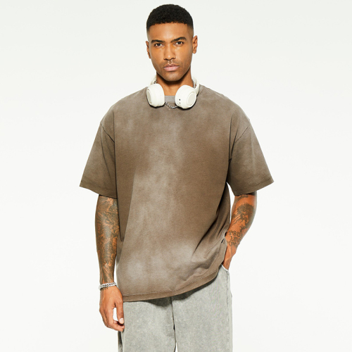 Pure color simple wash T-shirts