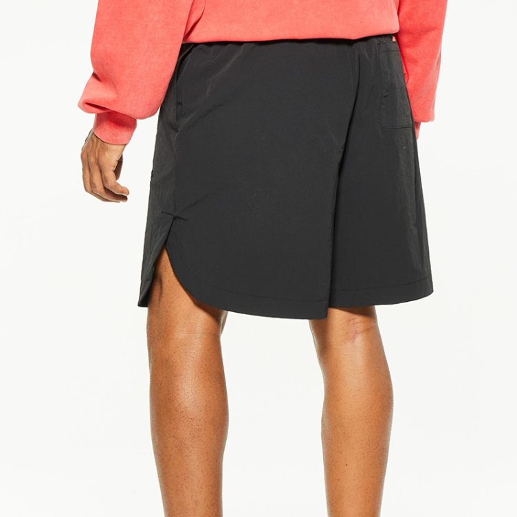 Patch embroidery trend letters short opening shorts