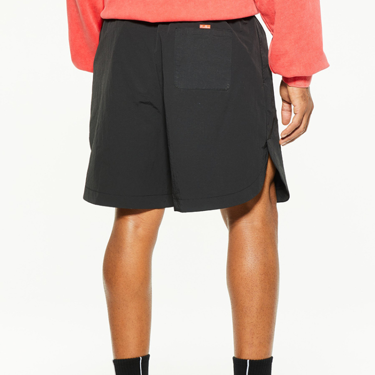 Patch embroidery trend letters short opening shorts