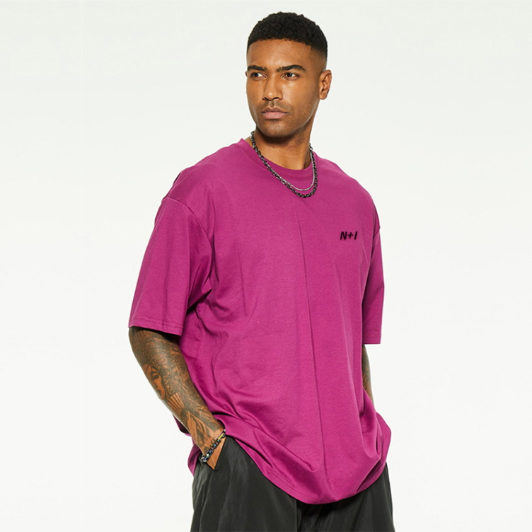 Rose red fashion loose casual short sleeve T-shirts