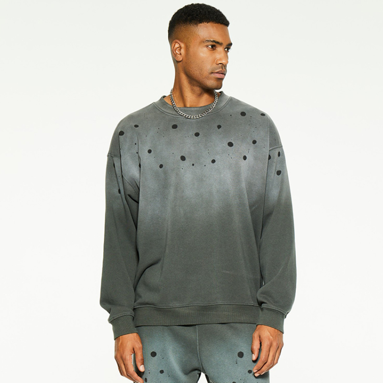 Trend fashion ripped design sweatshirts