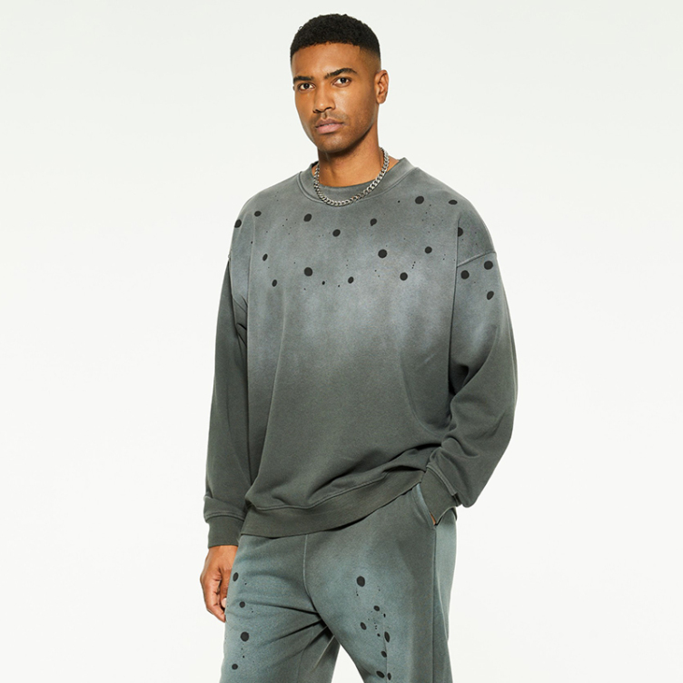 Trend fashion ripped design sweatshirts