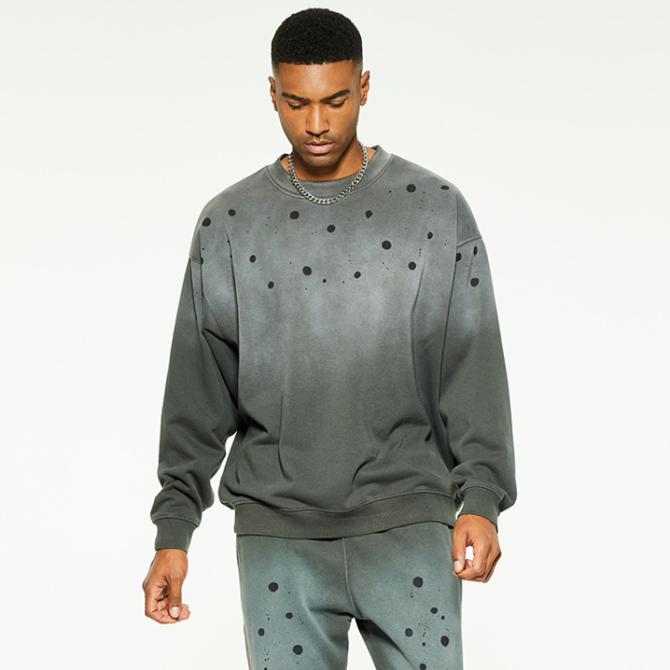 Trend fashion ripped design sweatshirts