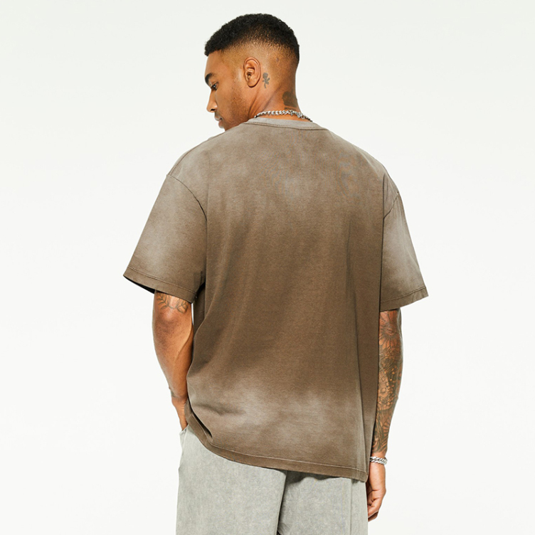 Pure color simple wash T-shirts