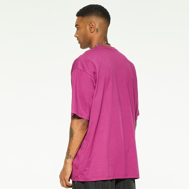 Rose red fashion loose casual short sleeve T-shirts