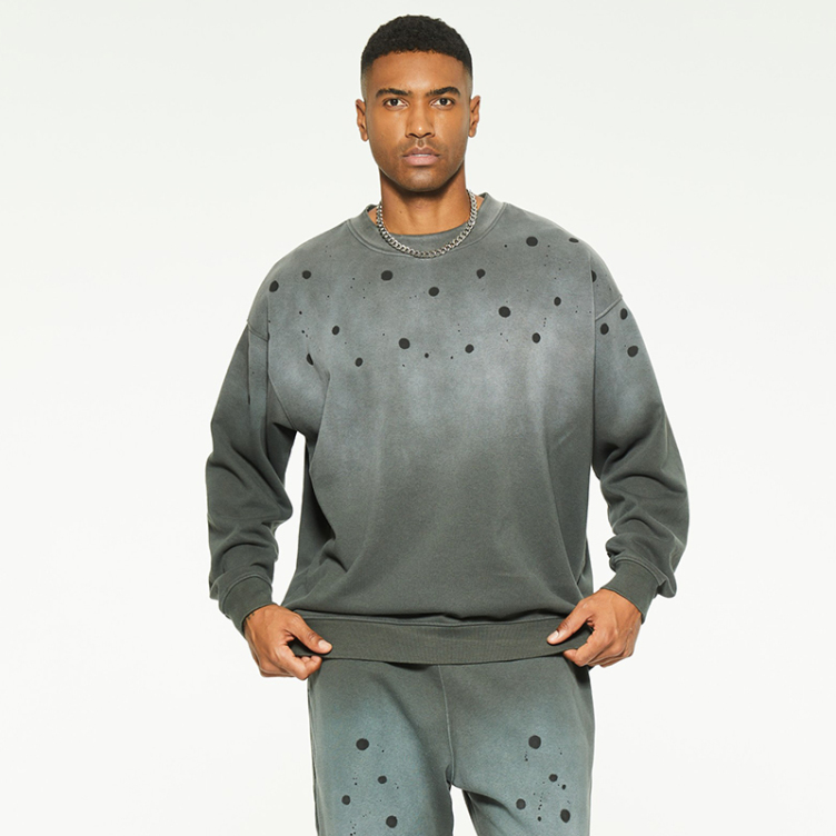 Trend fashion ripped design sweatshirts