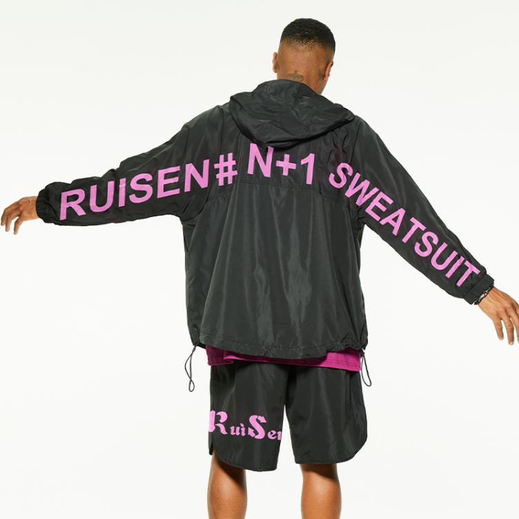 New alphabet print outdoor thin batsleeve jackets