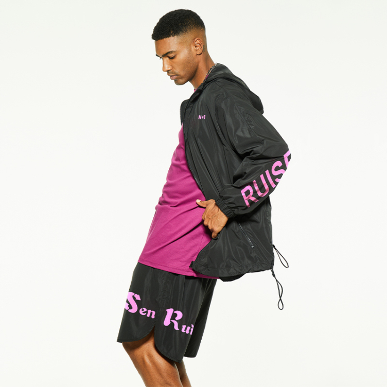 New alphabet print outdoor thin batsleeve jackets