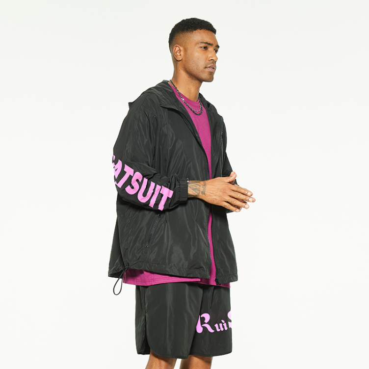 New alphabet print outdoor thin batsleeve jackets