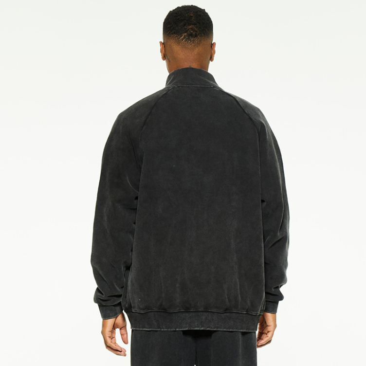 Stand-up collar tide wash jackets