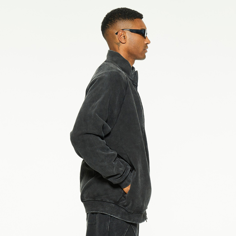 Stand-up collar tide wash jackets