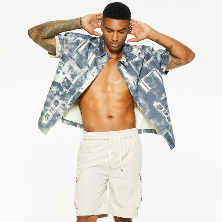 Stylish washed and ripped denim shirts