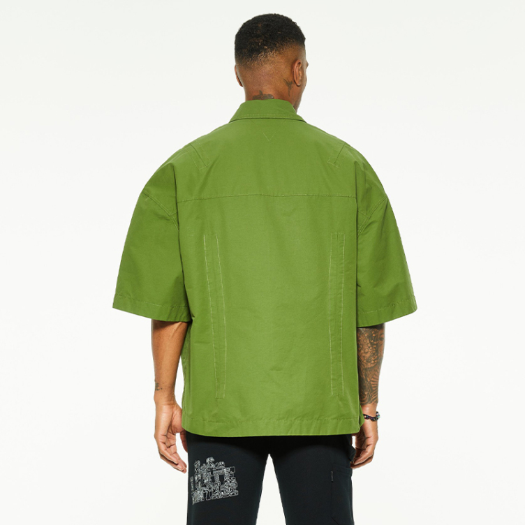 Single color literary clear pure cotton loose trend Shirts