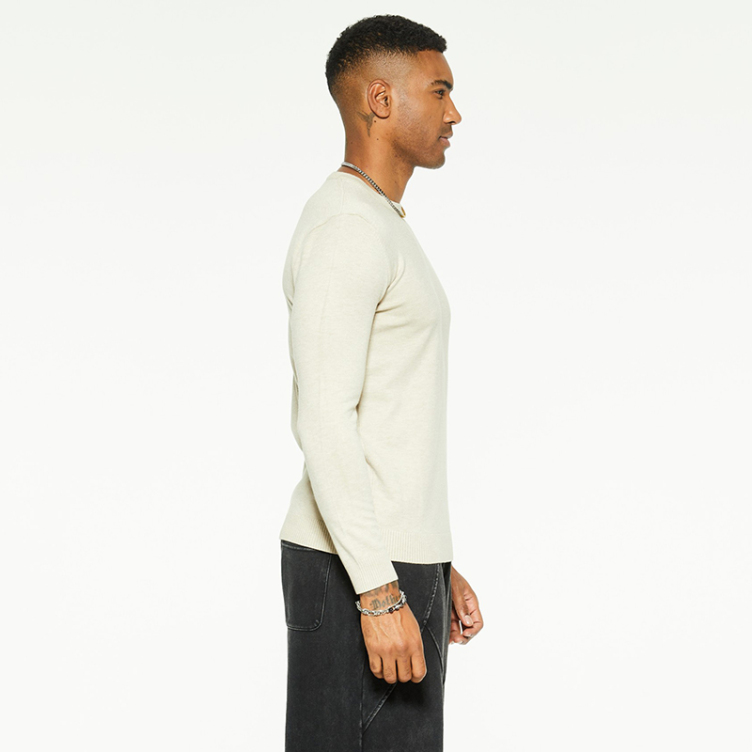 Solid color knit bottom inner T-Shirt