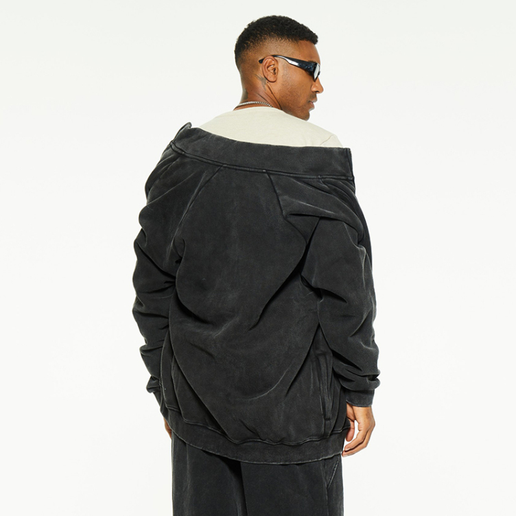 Stand-up collar tide wash jackets