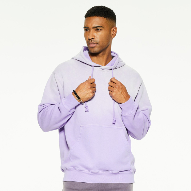 Spring and Autumn hipster solid color French Terry hoodies