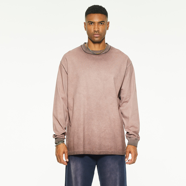 High street made old bottom oversize long sleeve T-shirt