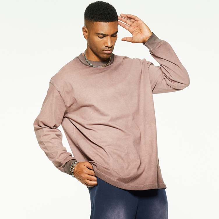 High street made old bottom oversize long sleeve T-shirt