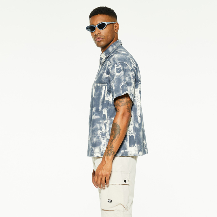 Stylish washed and ripped denim shirts