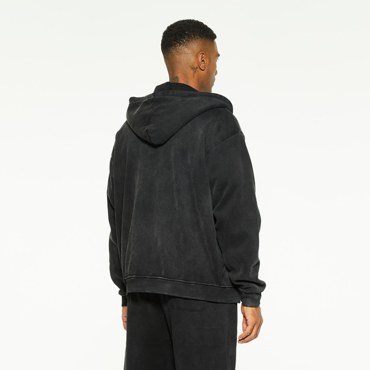 Loose casual jet horse hooded sweatshirt jackets