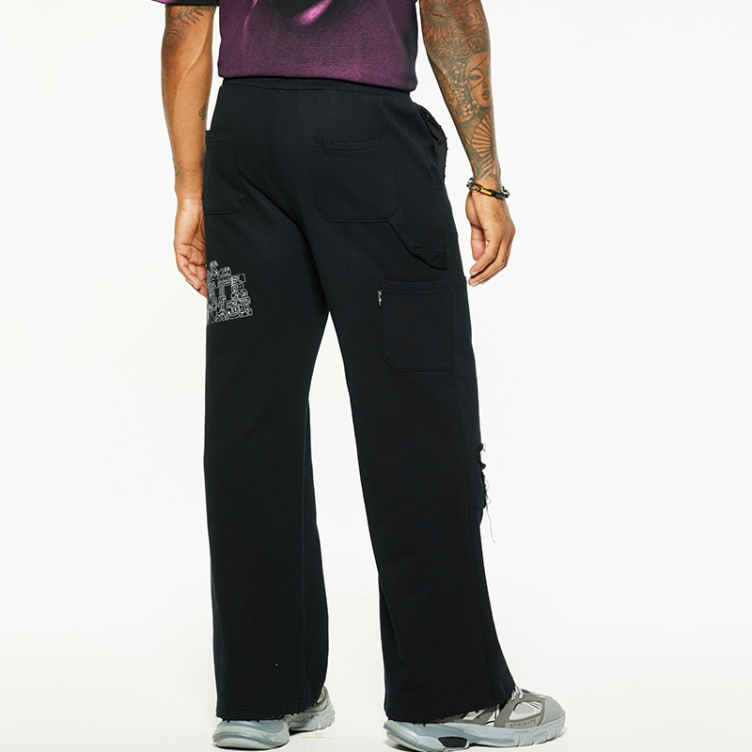 Europe and American fall and winter workwear casual sports loose pants