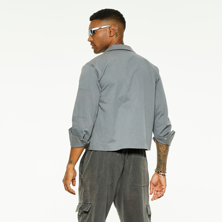 Fashion loose solid color versatile jackets